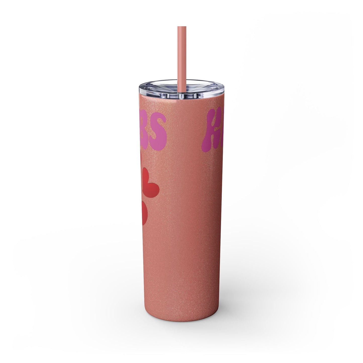 Cute Kaos Kubs Skinny Tumbler with Straw | 20oz Insulated Travel Cup