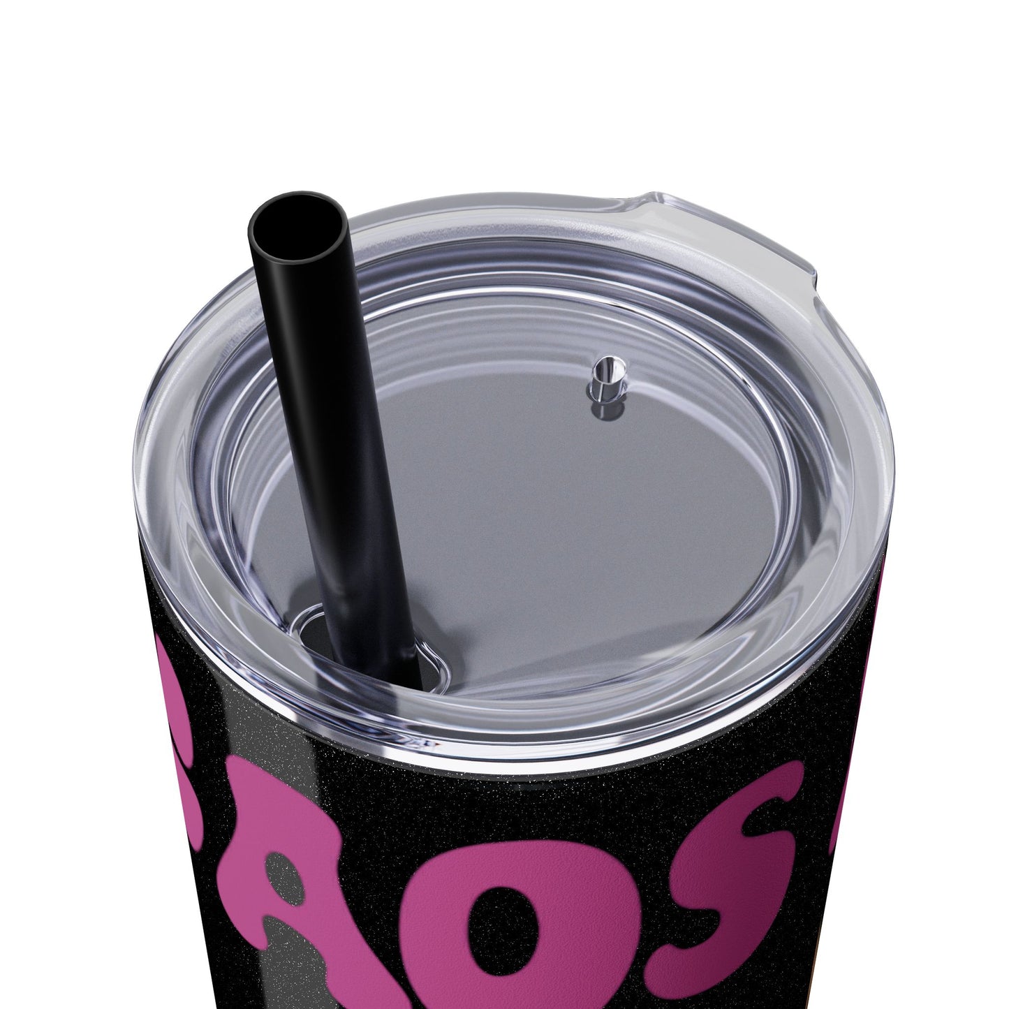 Cute Kaos Kubs Skinny Tumbler with Straw | 20oz Insulated Travel Cup
