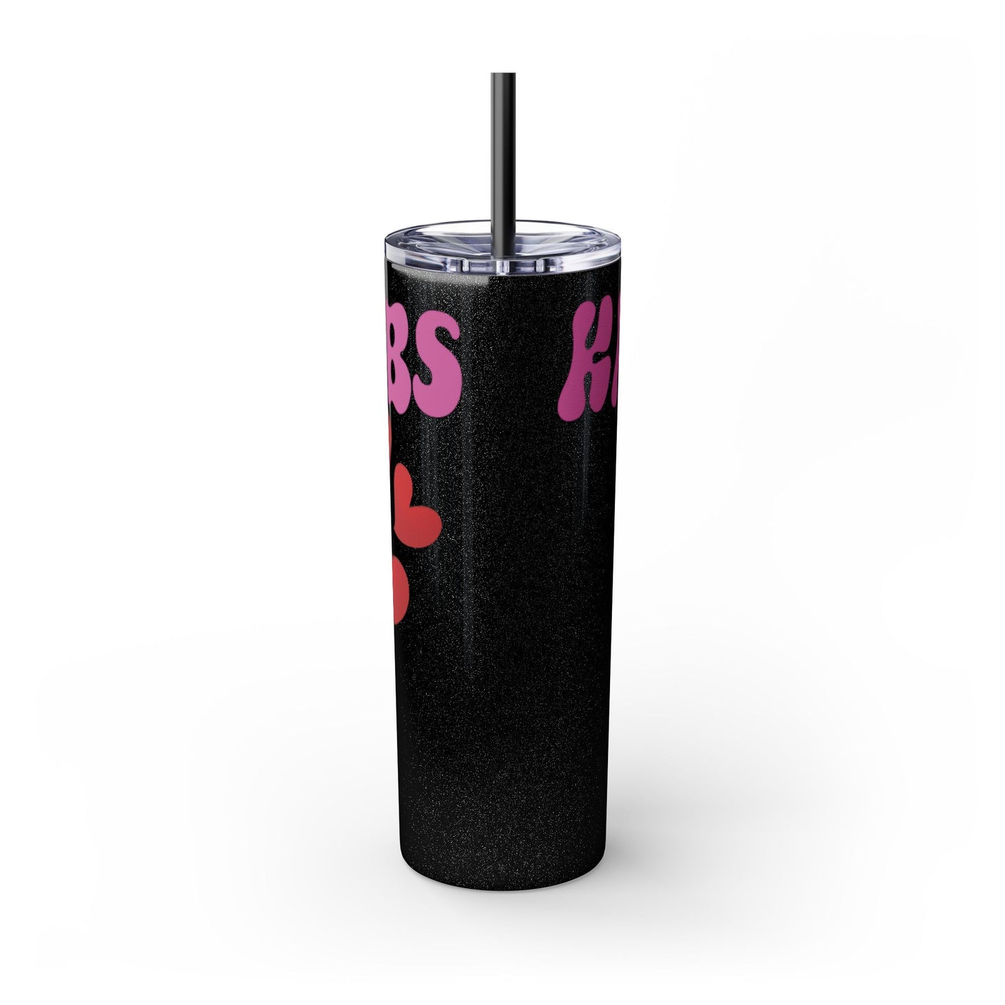 Cute Kaos Kubs Skinny Tumbler with Straw | 20oz Insulated Travel Cup