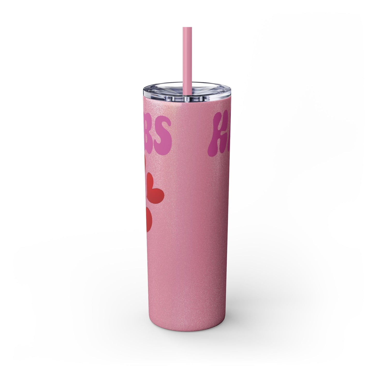 Cute Kaos Kubs Skinny Tumbler with Straw | 20oz Insulated Travel Cup