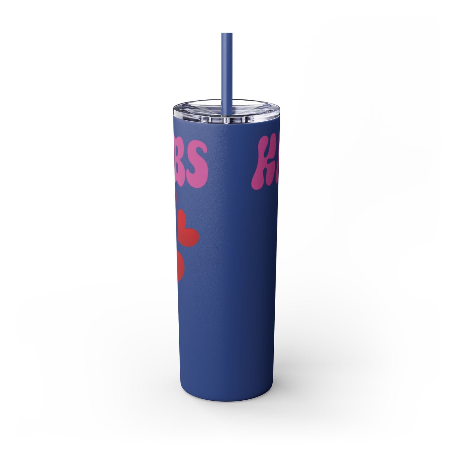 Cute Kaos Kubs Skinny Tumbler with Straw | 20oz Insulated Travel Cup